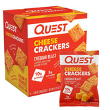 Quest Nutrition Cheese Crackers – Grab-and-Go Savory Bites for Post-Workout Recovery, 5g Net Carbs 4-Count