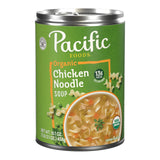 Pacific Foods Organic Chicken Noodle Soup, 16.1 oz Can – Easy Camp Stove Dinner for Family Outdoor Adventures