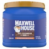 Maxwell House Colombian Single-Origin Ground Coffee 23.1oz – No-Fuss Medium Roast for Less-Is-More Counters