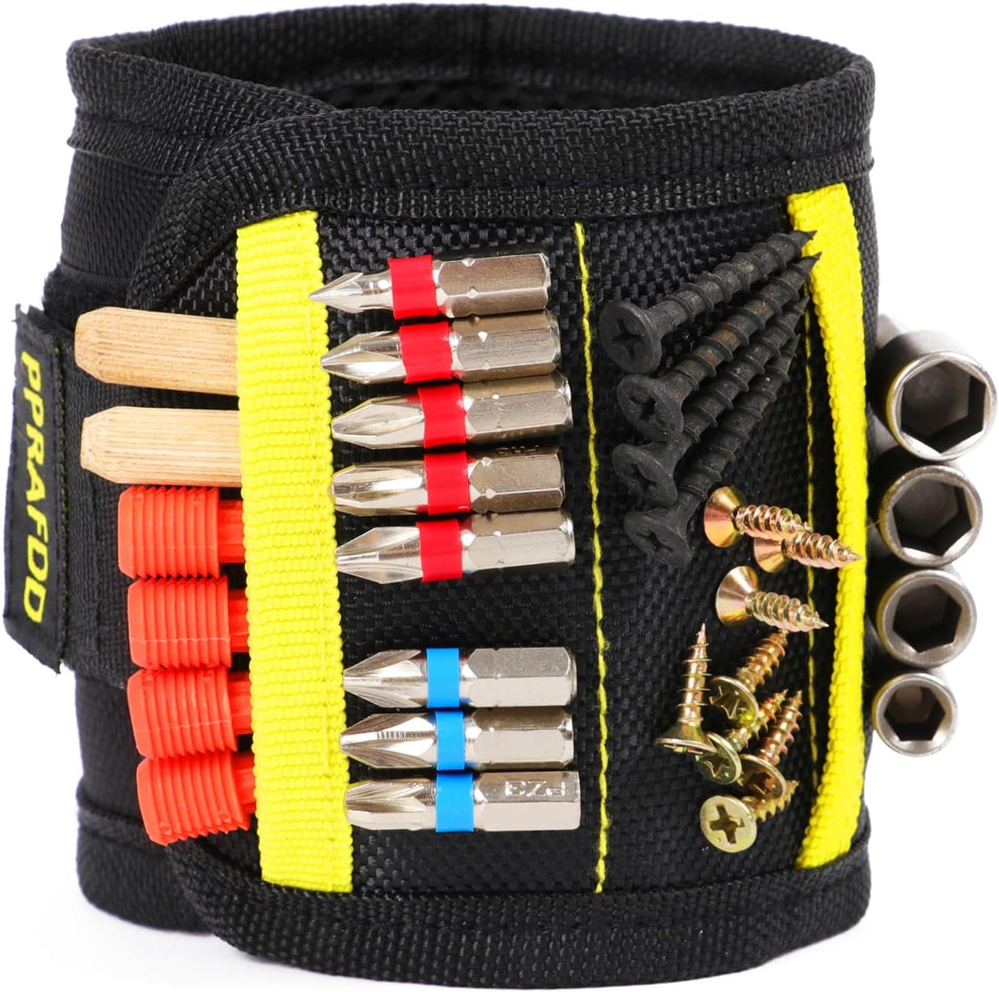 Magnetic Wristband Tool with Lightweight Design – Carry Screws and Drill Bits Anywhere from the Job Site to the Camp Trailer