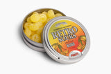 Iconic Candy Retro Sours Hard Tangy Candy Tin – Road Trip Candy for Kids, Single-Serving Collectible Tin