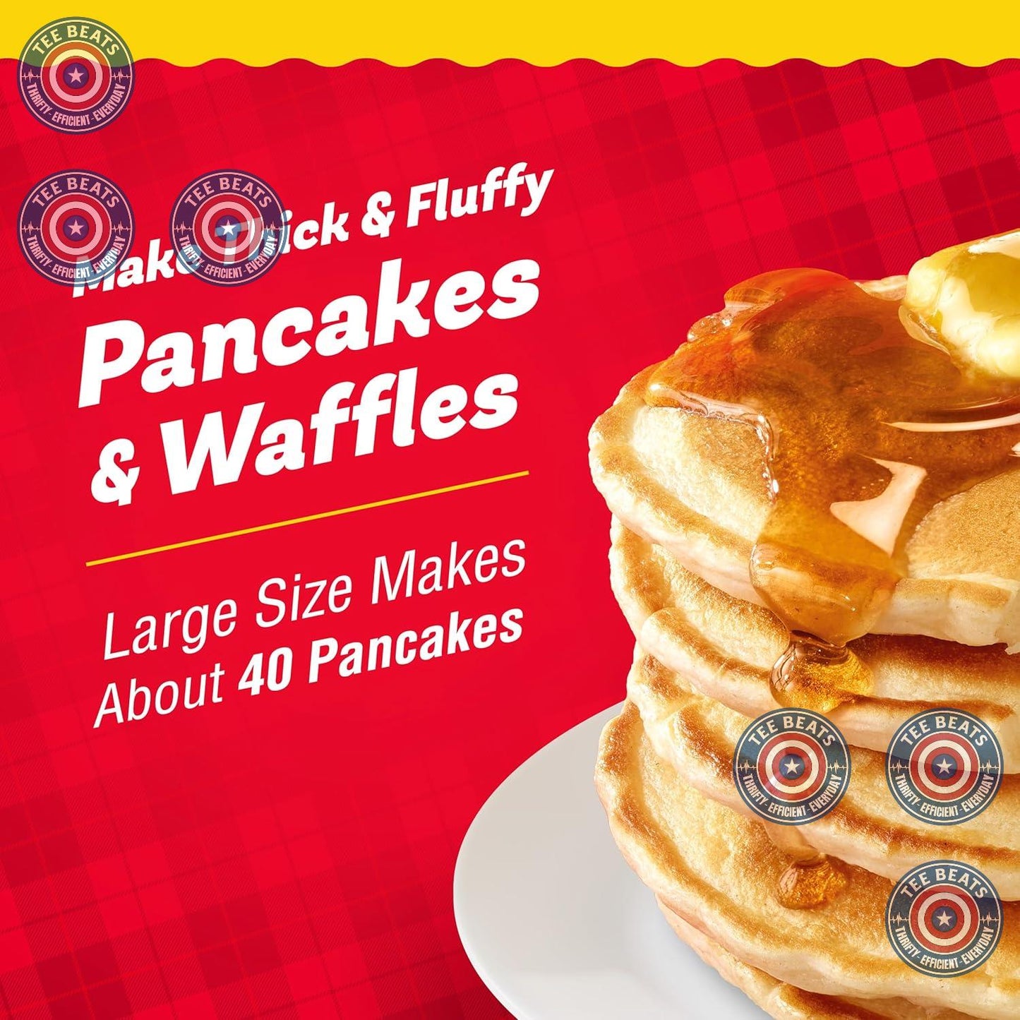 Mrs. Butterworth Pancake and Waffle Mix, Time-Saving Breakfast Mix for Home Office Focus, 32 oz
