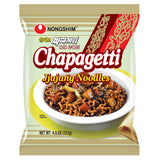 Nongshim Chapagetti Microwavable Instant Noodles – Safe No-Stove Lunch for the Family Kitchen, 4.5 oz x 4