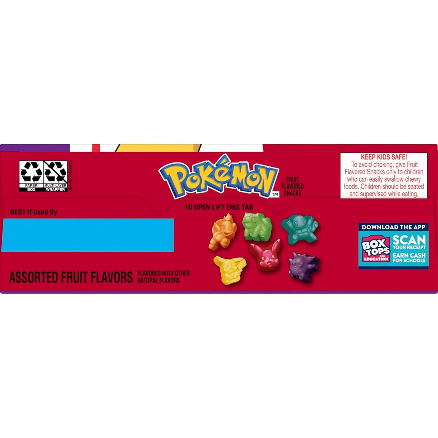 Pokemon Fruit Flavored Snacks, Compact Pantry and Backpack Friendly Pouches for Travel Days, Gluten Free Chewy Snack, 17.6 oz, 22 Pouches