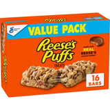 Reese's Puffs Peanut Butter Bars – Easy Backpack Snack for School Kids and Sports Practice, 16 ct Box