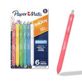 Paper Mate InkJoy Bright Gel Pens – Self-Care Bullet Journal Essentials for Creative Studio, Medium Point 0.7mm