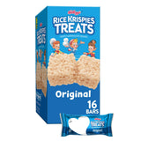 Kellogg's Rice Krispies Treats Crispy Marshmallow Squares – Kid-Friendly Lunchbox Treat for Backpack and Playdate Packing, 16 Bars