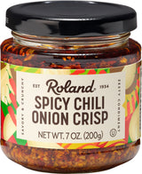 Roland Foods Spicy Chili Onion Crisp 7 oz – Valentine's Day Gift for Couples Who Bond Over Shared Dinners