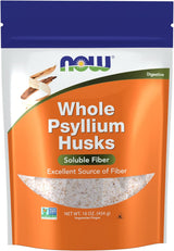 NOW Foods Whole Psyllium Husks – 6g Fiber Per Serving for Efficient Meal Prep and On-the-Go Nutrition