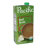 Pacific Foods Low Sodium Beef Broth for Kid-Friendly Soups and Grains, Clean Ingredient Pantry Staple for Busy Parents
