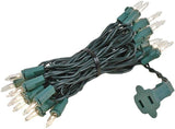 Novelty Lights Green Wire Sub-Zero Rated String Lights – Durable Outdoor Wreath and Christmas Tree Lighting