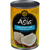 Simply Asia Coconut Milk for Wellness Enthusiasts, 13.66 fl oz Gluten-Free Can for Plant-Based Beauty Masks and Self-Care Sundays