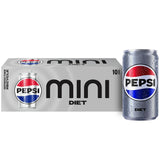 Pepsi Mini Soda Variety Pack, 7.5oz (10 Pack) – Smaller Can Size for Guilt-Free Indulgence