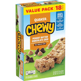 Quaker Chewy Peanut Butter Chocolate Chip Granola Bars – Mess-Free Road Trip Snack for the Whole Family Vehicle