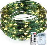 Mudder Star String Lights – Portable Outdoor Decor, Waterproof Battery Box 100 LEDs for Balcony and Small Garden Ambiance