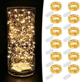 MUMUXI Battery Powered Fairy Lights Bulk 12 Pack – Valentine's Day and Holiday Gift for Couples, Romantic Bedroom Lighting Set