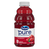 Ocean Spray® Pure Unsweetened Cranberry Juice – Midday Mocktail Pick-Me-Up for Busy Professionals, 32 Fl Oz