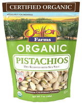 Setton Farms Organic Dry Roasted Pistachios - Clean Label Snack for Health Conscious Home Kitchens and Mindful Snacking, 7 Oz Resealable Pouch