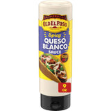 Old El Paso Queso Blanco Taco Sauce Compact Fridge Storage Easy Pour Squeeze