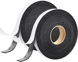 Weather Stripping Foam Roll – Matte Black Gap Sealer for Front Door Frames and Quiet Home Office Corners