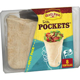 Old El Paso Flour Tortilla Pockets – Two-Pack Divided Portion Wrap for Intentional Meal Prep
