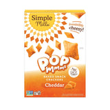 Simple Mills Pop Mmms Cheddar Crackers – Goldfish Alternative for Gluten-Free Kids' Lunches, Baked and Poppable