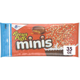 Reese's Puffs Minis Bulk Cereal, Crowd-Pleasing Chocolate Peanut Butter Cereal for Big Families and Kids' Playdates, 35 oz Pantry Box