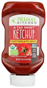 Primal Kitchen Intentional Pantry Organic Ketchup, No Seed Oil Squeeze Bottle 18.5 oz