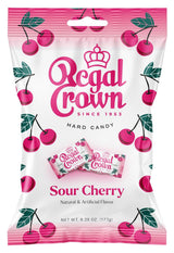Regal Crown Sour Cherry Candy – No Artificial Color Sweet Treat, Clean-Ingredient Cherry Candy for Wellness Routine