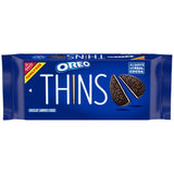 OREO Thins Family Size Cookies – Crispy, Lighter Treat for Couch Snacking and Relaxing Bath Nights