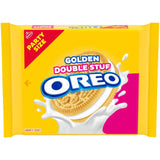 OREO Double Stuf Golden Sandwich Cookies for School-Safe Lunchbox Treats, Kosher Family Size 24.95 oz