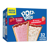 Kellogg's Pop-Tarts Toaster Pastries – Thoughtful Care Package Addition for Grandparents and Assisted Living, 32 Count