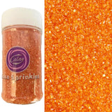 Sentovac Orange Coarse Sugar Crystals – Family-Friendly Edible Sprinkles for Birthday Cake Decorating and Playdate Snacks