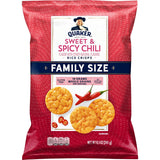 Quaker Rice Crisps Sweet & Spicy Chili – Picnic and Patio Snack That Stays Crunchy Outdoors, 8.5 oz