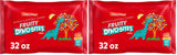 Malt-O-Meal Fruity Dyno Bites Cereal, Hostess Friendly Gluten Free Pantry Gift for Holiday Visits, 32 OZ Bag 2 Pack