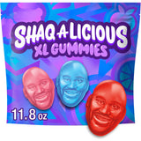 SHAQ-A-LICIOUS Shaq-A-Licious XL Gummy Snack Size Bags for Trick-or-Treat Night, Classroom Parties, and After-School Treats, 8.5 oz Two-Pack Sour