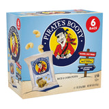 Pirate's Booty Baked White Cheddar Puffs – Grab-and-Go Snack for Commute Days and Car Cup Holders, 1 oz Bags, 6ct
