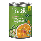 Pacific Foods Organic Curry Potato and Vegetable Soup, 16.3 oz Can – Ready-to-Heat Lunch Between Meetings and Deadlines