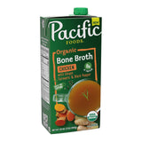 Pacific Foods Organic Unsalted Chicken Broth – Neutral Tasting Carton for Uncluttered Meal Prep Counters