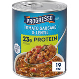 Progresso Protein Mediterranean-Style Meatball and Chicken Soup, Pantry Backup for Camping, Glamping, and Emergency Kits, 18.5 oz