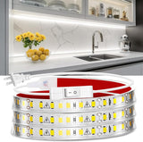 maylit Under Counter LED Bar 72in Warm White, No-Frills Plug-in Lighting for Less-Is-More Kitchen and Workbench Design