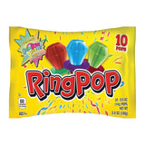 Ring Pop Individually Wrapped Kid-Friendly Snack Drawer Candy & Lunchbox Surprise – 10 Count Lollipop Variety Pack
