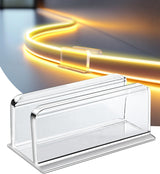 Lumistrip Low-Profile LED Strip Brackets - See-Through Adhesive Clips for Intentional Home Design