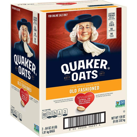 100% whole grain rolled oats with non-gmo project verified certification
