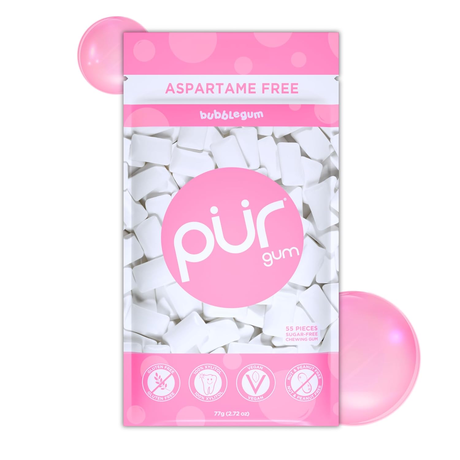 100% xylitol sweetener with 40% fewer calories than sugar