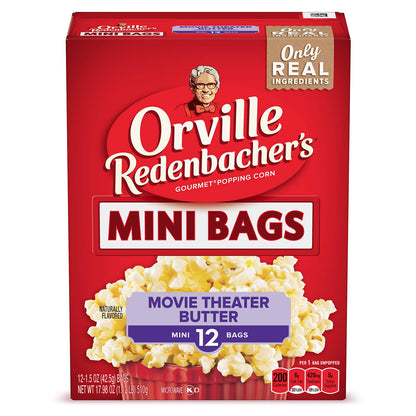 12 individually wrapped 1.5 oz mini bags for single-serve convenience