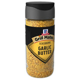 McCormick Grill Mates Garlic Butter Seasoning, Compact Neutral Canister for Streamlined Kitchen Storage