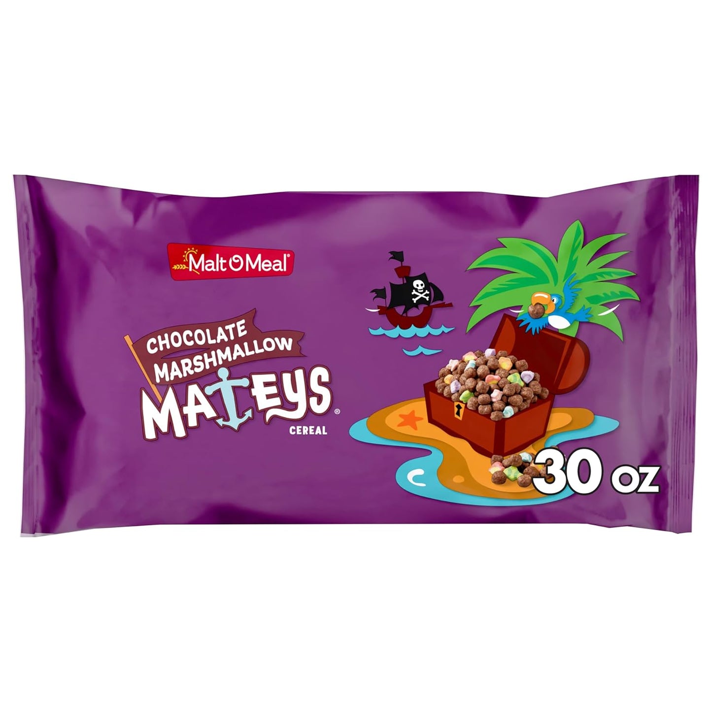 30 oz resealable stand-up bag that preserves crunch and freshness after opening