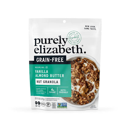 5 flavor variants: vanilla almond butter, banana nut butter, coconut cashew, cinnamon peanut butter, and keto variety pack