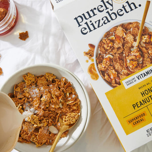 6 grams of dietary fiber per serving from whole grain oats and ancient grains